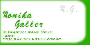 monika galler business card