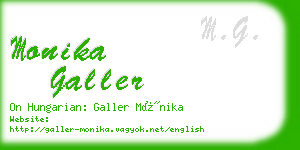 monika galler business card